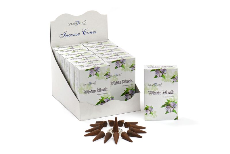 Stamford Premium Wierook Kegels - Witte Muskus