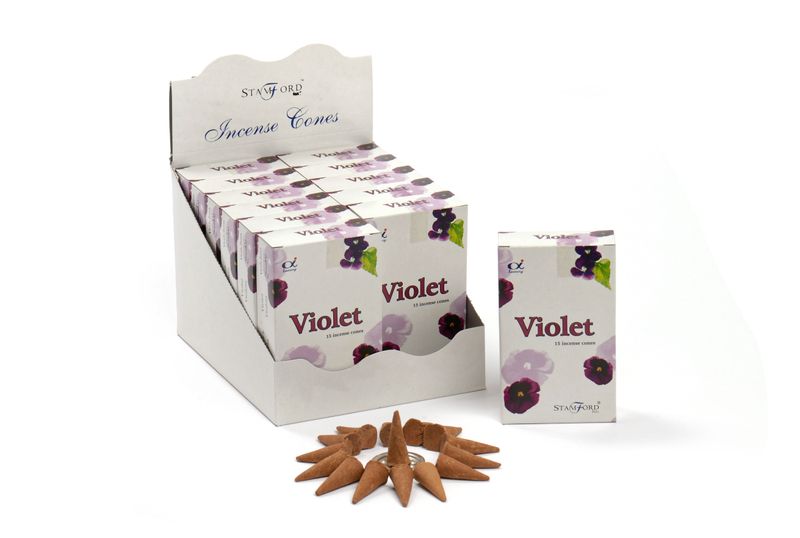 Stamford Premium Wierook Kegels - Viooltjes