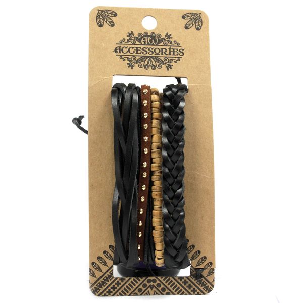 Herenarmbanden Sets - Zwart & Macho (assorti)
