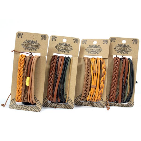 Herenarmbanden Sets - Gebruind & Interessant (assti)