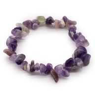 Geslepen Edelstenen Stukjes Armband - Amethist