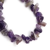 Geslepen Edelstenen Stukjes Armband - Amethist