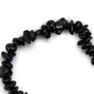 Geslepen Edelstenen Stukjes Armband - Zwart Agaat