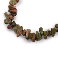 Geslepen Edelstenen Stukjes Armband- Groene Jaspis