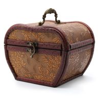 1920's Stijl Doos - Appelvorm - Bloem Motief