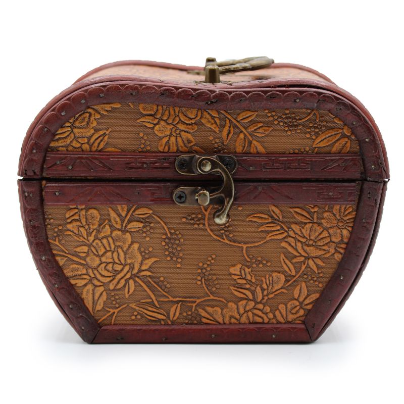 1920's Stijl Doos - Appelvorm - Bloem Motief