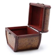 1920's Stijl Doos - Appelvorm - Bloem Motief
