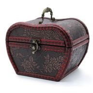 1920's Stijl Doos - Appelvorm - Bloem Motief