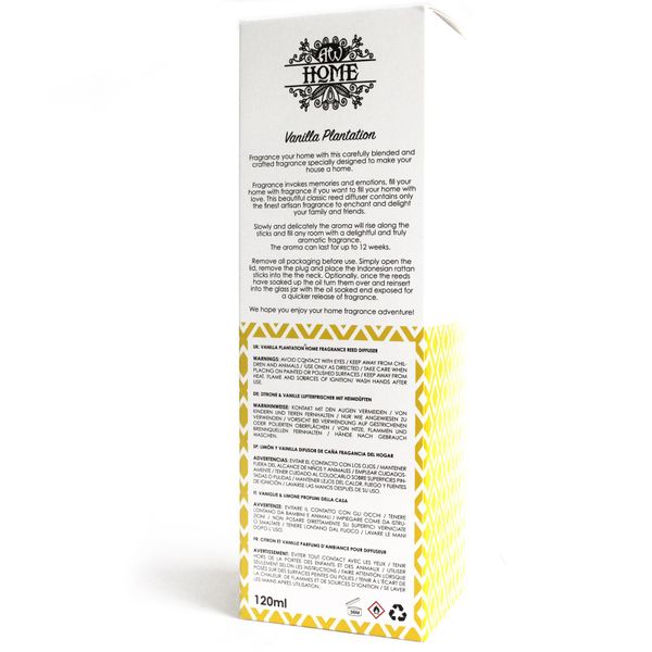 Aromatische Riet Diffuser Luchtverfrisser - 120ml - Vanille