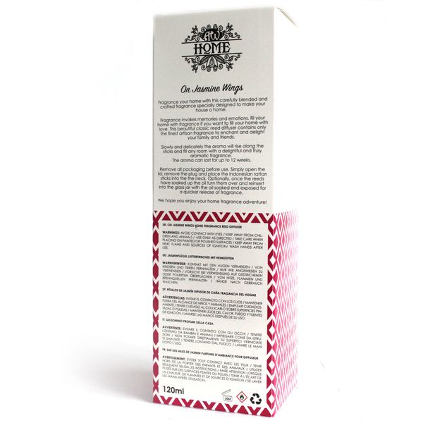 Aromatische Riet Diffuser Luchtverfrisser - 120ml - Jasmijn