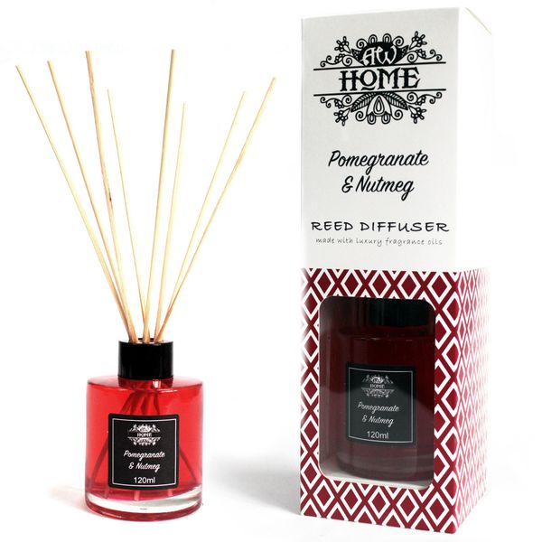 Aromatische Riet Diffuser Luchtverfrisser - 120ml - Granaatappel & Nootmuskaat