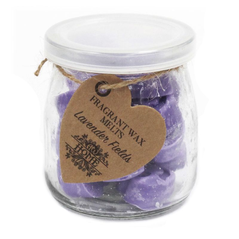 Sojawas Melts in Glazen Pot - Lavendel Velden
