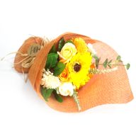 Zeep Bloemen Boeket - Oranje