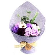 Paars staand zeepbloemenboeket - Special