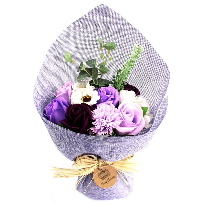Paars staand zeepbloemenboeket - Special