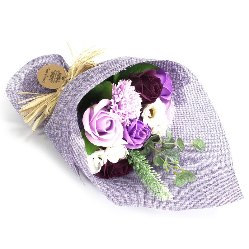 Paars staand zeepbloemenboeket - Special