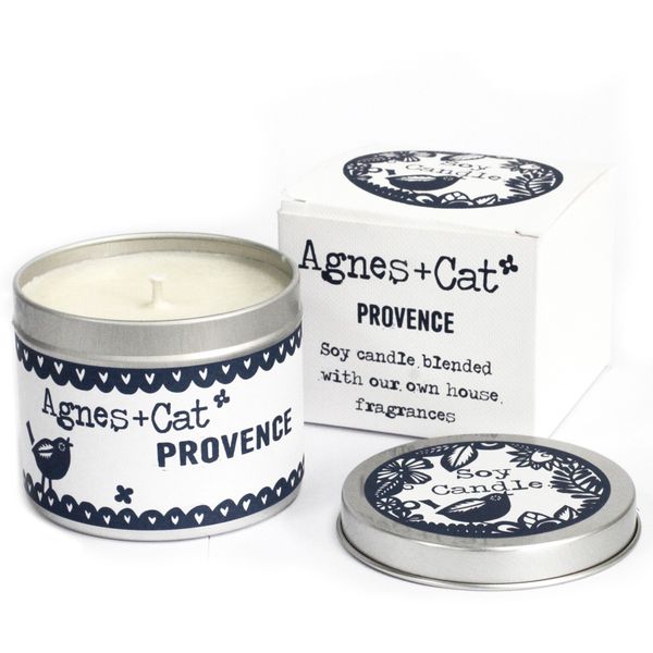 200g Sojawas Kaars in Blik met Geschenkdoos- Provence