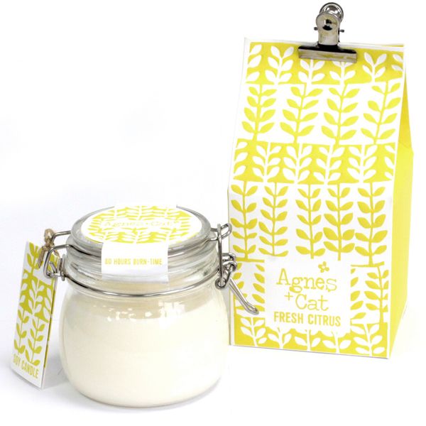 Sojawas Kaars in Kilner Jar - 400g - Citrus