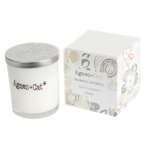 200g Sojawas Geurkaars in Geschenkdoos - Moroccan Roll
