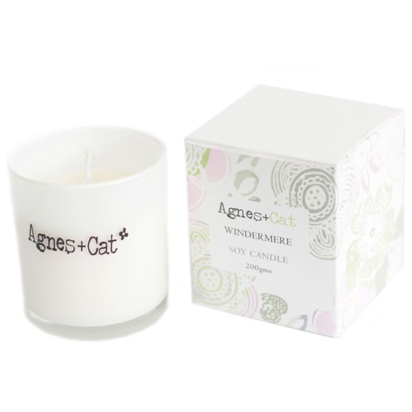 200g Sojawas Geurkaars in Geschenkdoos - Windermere