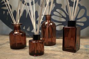 140 ml Ronde Alchemist Reed Diffuser Fles - Bruin