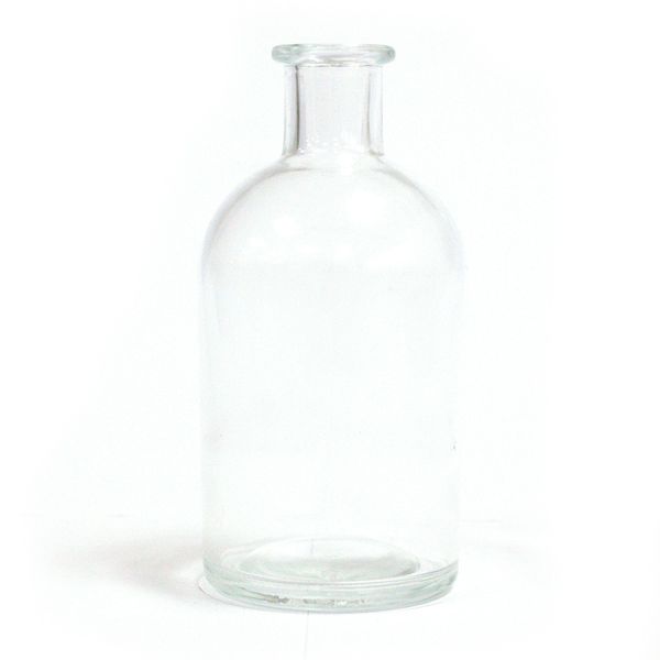 Glazen Antieke Diffusie Fles - Ovaal 250 ml - Kleur Transparant