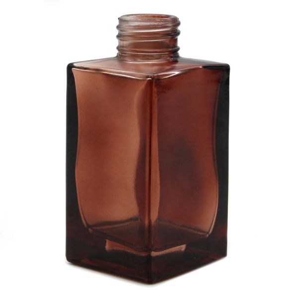 Glazen Diffusie Fles - Vierkant 100 ml - Kleur Amber