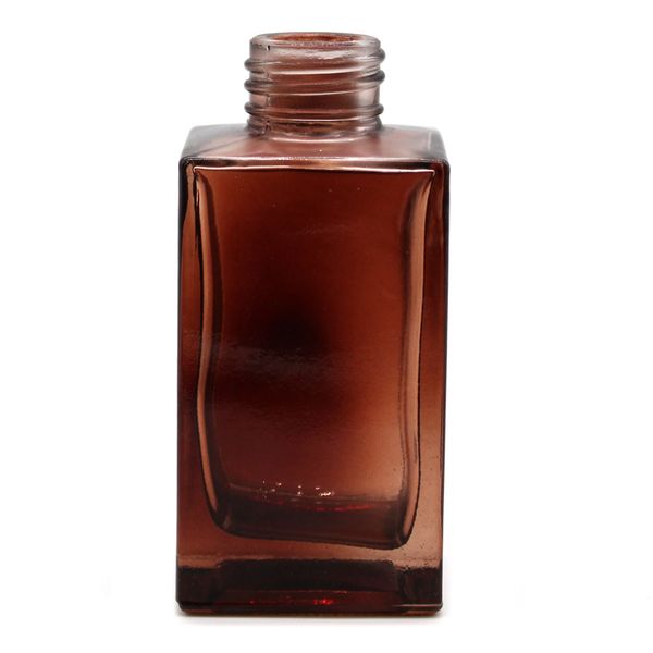 Glazen Diffusie Fles - Vierkant 100 ml - Kleur Amber
