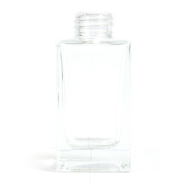 Glazen Diffusie Fles - Vierkant 100 ml - Kleur Transparant