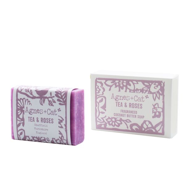 140g Handgemaakte Zeep - Thee & Rozen