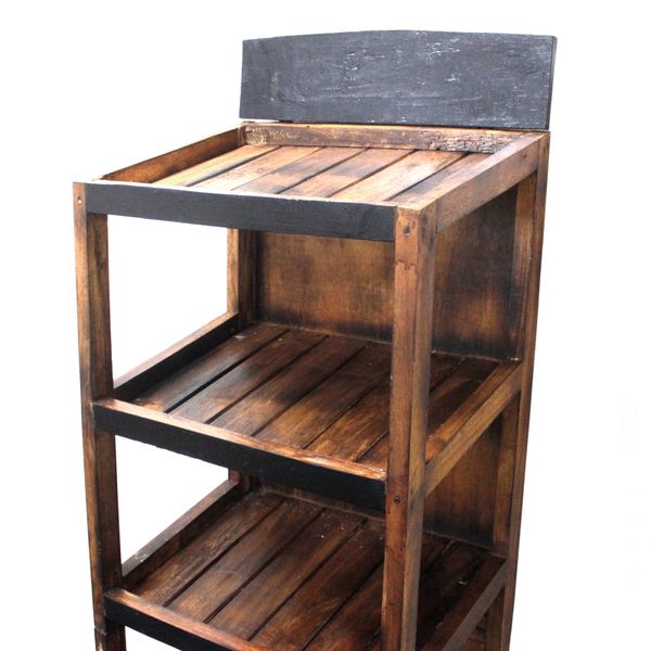 Houten Display Unit voor Bad Bommen 5 planken - Bruin