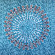 Mandala Sarongs - Teal met Oranje