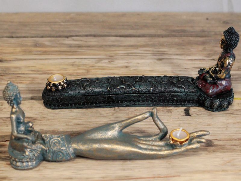 Antieke Boeddha - Wierookbrander & Doos