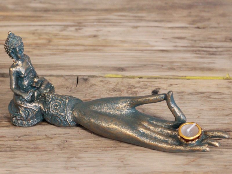 Antieke Boeddha - Wierookbrander - Hand