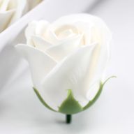 Ambachtelijke Zeep Bloem - Medium Roos - Wit
