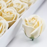 Ambachtelijke Zeep Bloem - Medium Roos  - Ivoor