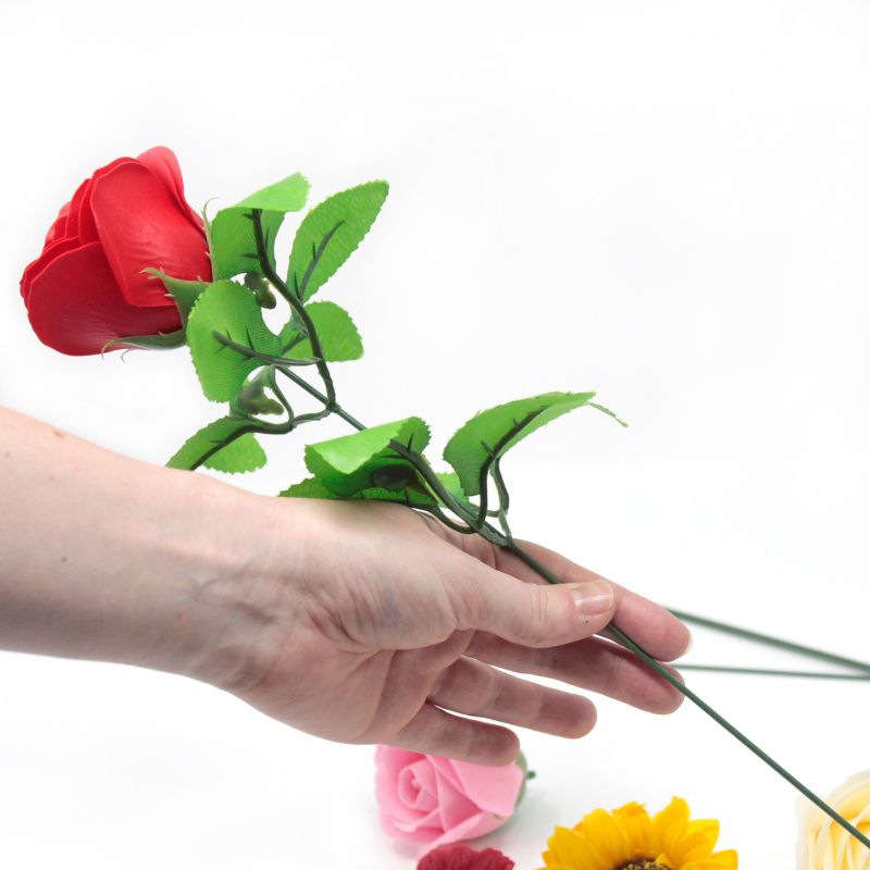 Ambachtelijke Zeep Bloem - Medium Roos - Perzik