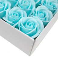 Ambachtelijke Zeep Bloem - Medium Roos - Baby Blauw