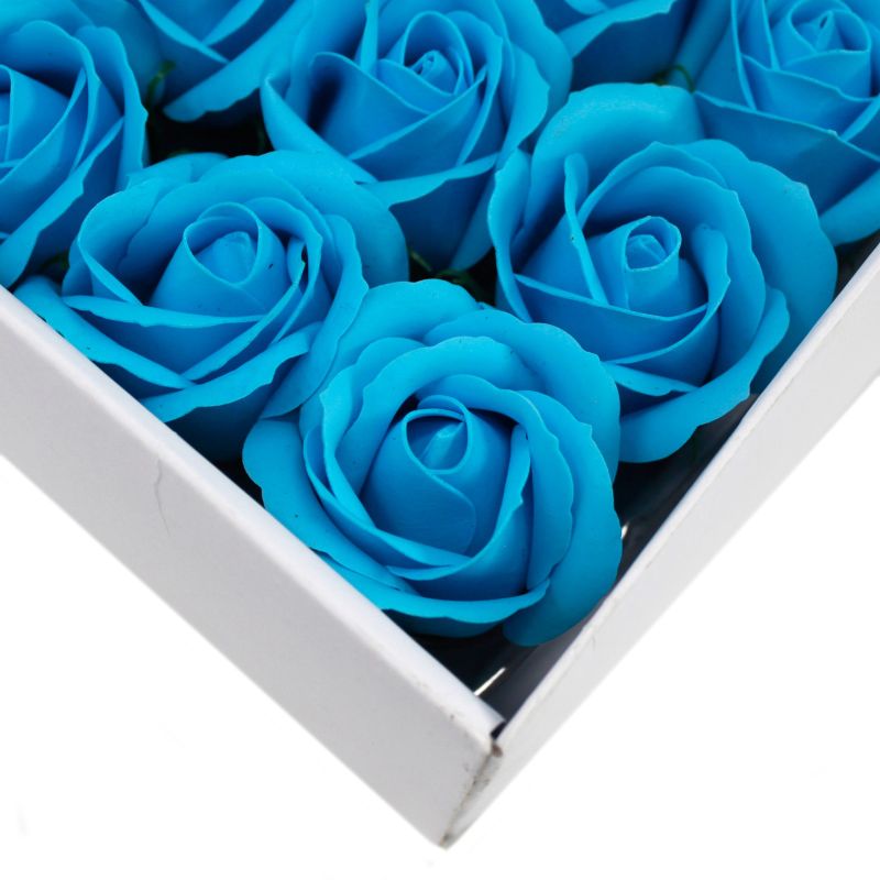 Ambachtelijke Zeep Bloem - Medium Roos - Hemels Blauw