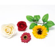 Ambachtelijke Zeep Bloem - Medium Roos  - Licht Rood