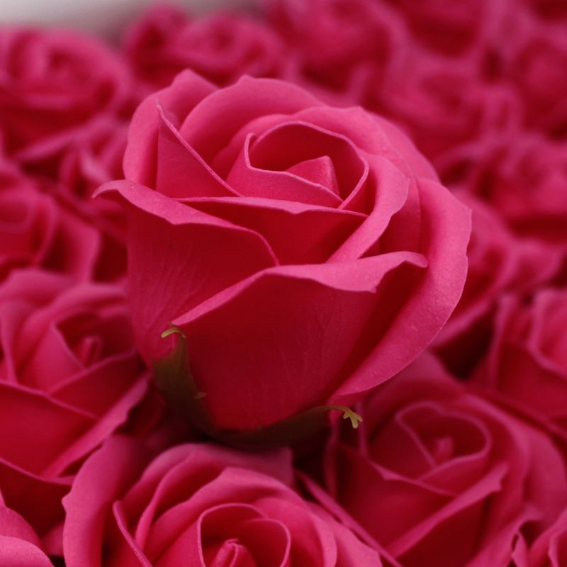 Ambachtelijke Zeep Bloem - Medium Roos  - Licht Rood