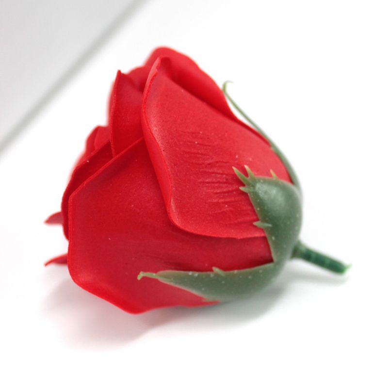 Ambachtelijke Zeep Bloem - Medium Roos - Donker Rood