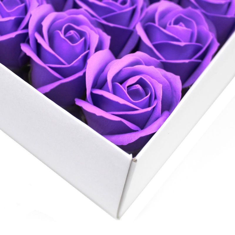 Ambachtelijke Zeep Bloem - Medium Roos - Lavendel