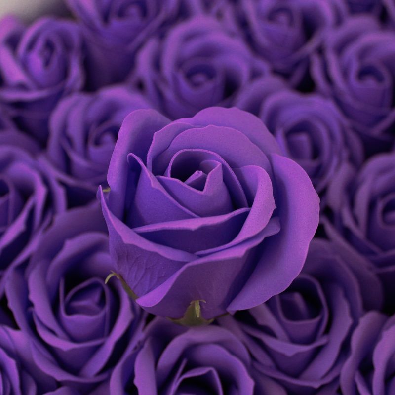 Ambachtelijke Zeep Bloem - Medium Roos - Lavendel