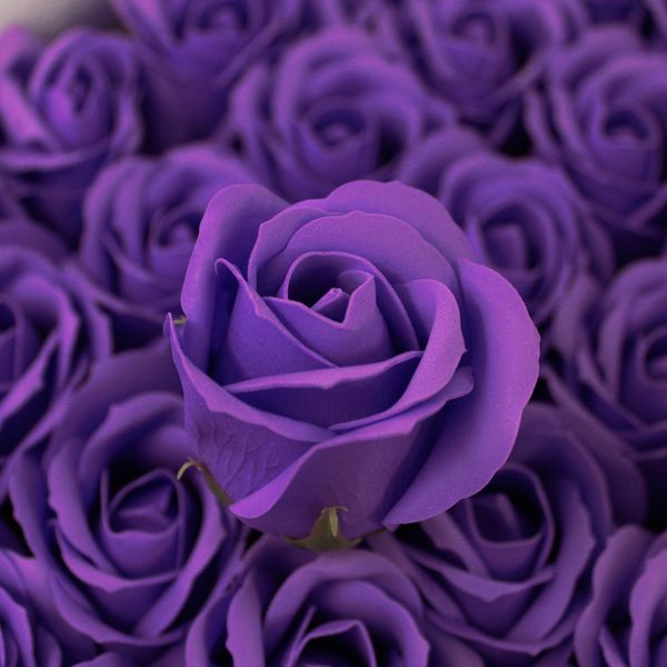 Ambachtelijke Zeep Bloem - Medium Roos - Lavendel