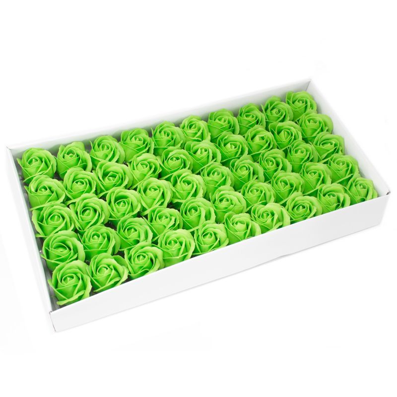 Ambachtelijke Zeep Bloem - Medium Roos - Groen