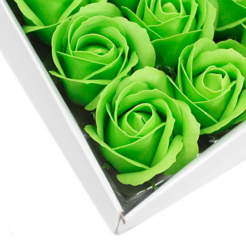 Ambachtelijke Zeep Bloem - Medium Roos - Groen