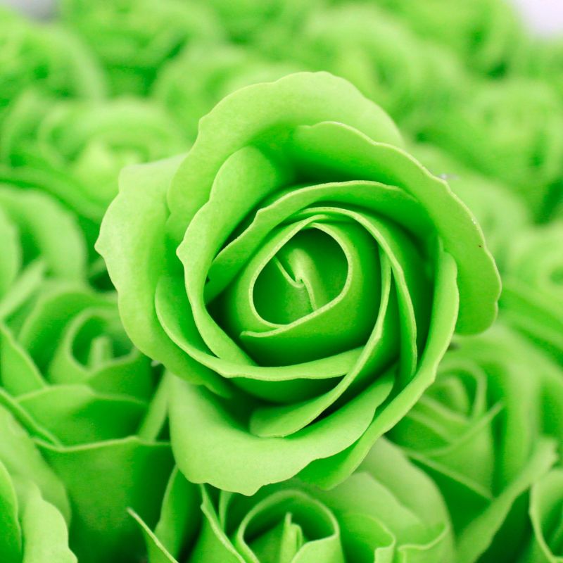 Ambachtelijke Zeep Bloem - Medium Roos - Groen