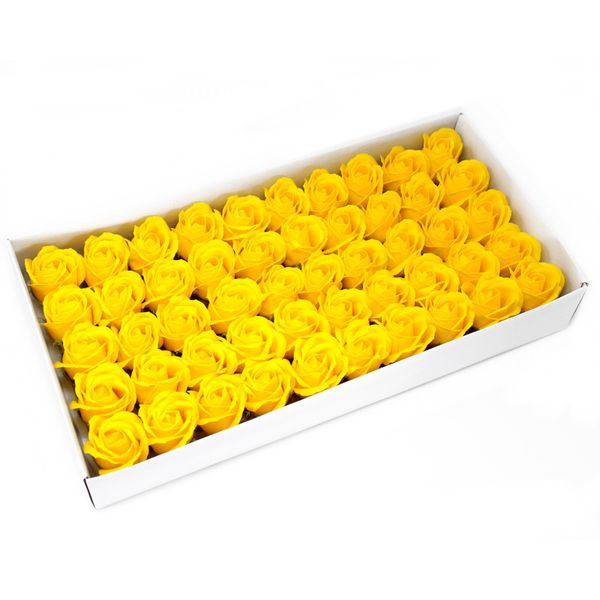 Ambachtelijke Zeep Bloem - Medium Roos - Geel