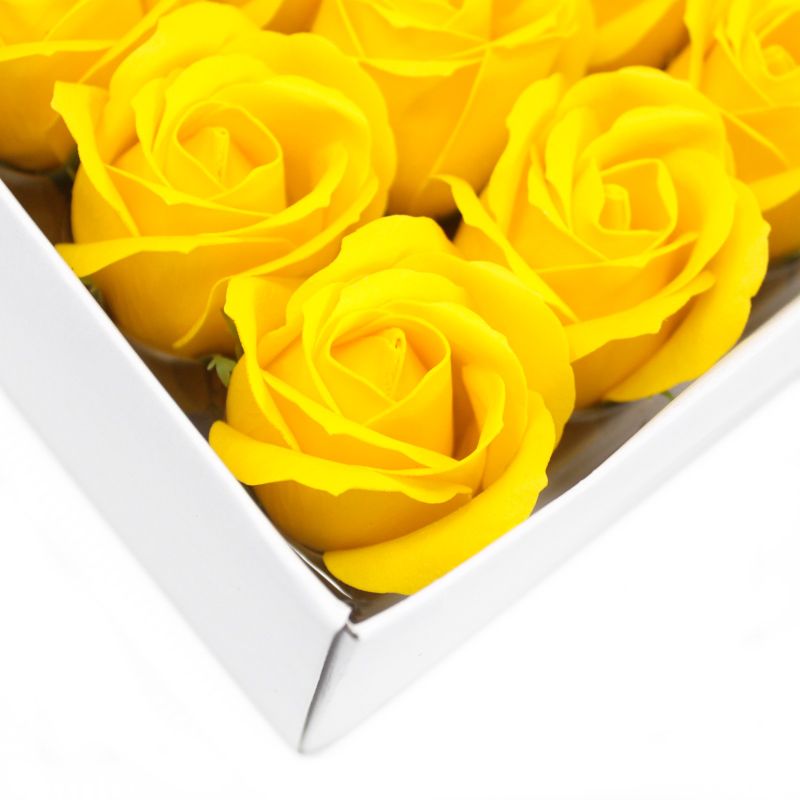 Ambachtelijke Zeep Bloem - Medium Roos - Geel